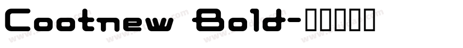 Cootnew Bold字体转换